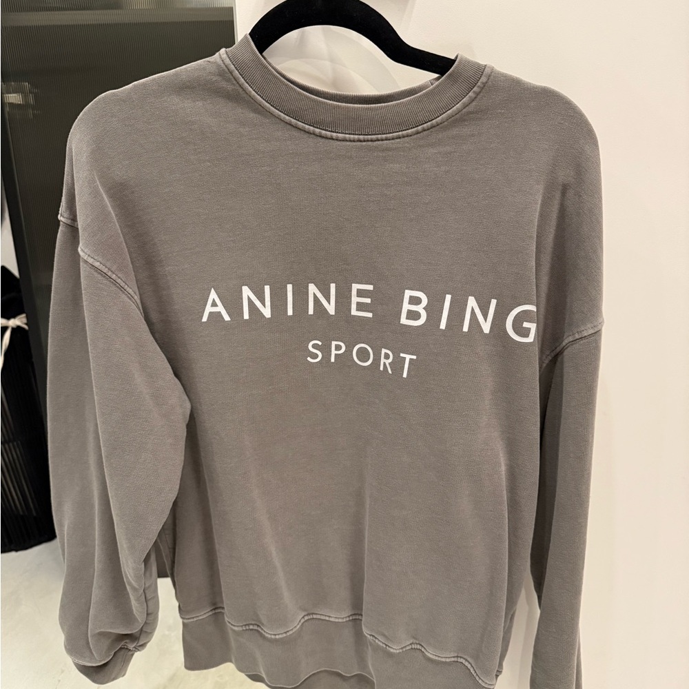 Anine Bing Sport Olive Green Sweatshirt